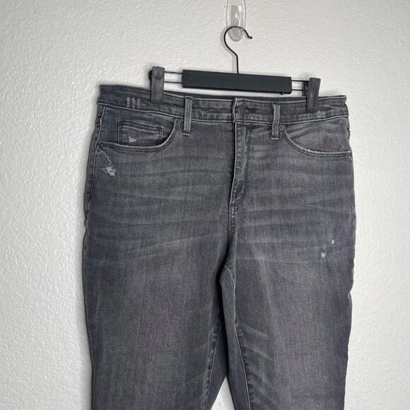 Universal Thread Womens Jeans Size 12 Gray Distressed High Rise Skinny Leg - Picture 10 of 16